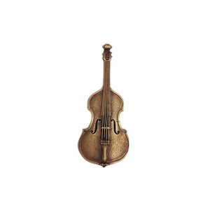 Appliqué en laiton – Contrebasse – Laiton antique