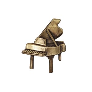 Appliqué en laiton – Piano – Laiton antique
