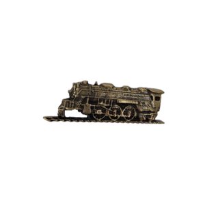 Appliqué en laiton – Train – Laiton antique