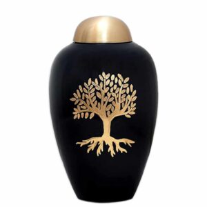Aluminium funeral urn - Luxury tree