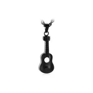 Funeral Pendant - Guitar - Black