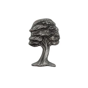 Appliqué en laiton – Arbre – Argent antique
