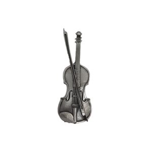 Appliqué en laiton – Violon – Argent antique