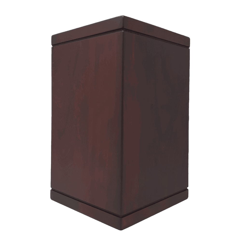 Urne Funéraire En Bois De Palissandre – Boîte à Cendres Artisanale, Ouverture Coulissante, Taille S (20,3 X 12,1 Cm)