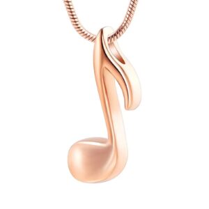 Pendentif funéraire - Note de musique - Or rose