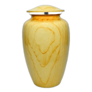 Urne funéraire en aluminium - Bois pâle