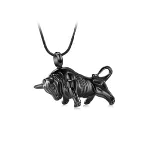 Pendentif funéraire - Taureau - Noir