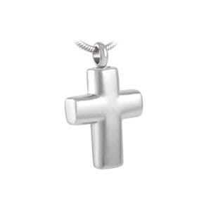Pendentif funéraire - Petite croix - Argent