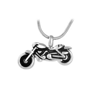 Pendentif funéraire - Moto - Argent