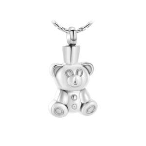 Pendentif funéraire - Petit ourson - Argent