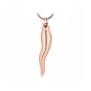 Pendentif funéraire - Corne - Or rose