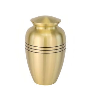 LIQUIDATION - Urne funéraire en laiton - Simplicité or