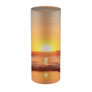 Urne funéraire écologique - Tube modèle 2 - Couché de soleil