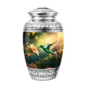 Urne funéraire en aluminium - Colibri de lumière