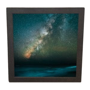 Urne funéraire en bois – Doux repos - Noir avec Photo - Modèle 1