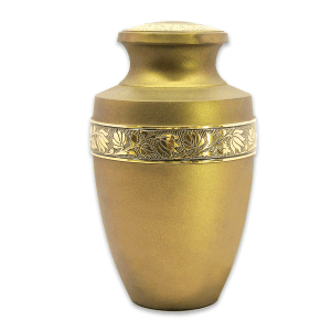 Urne funéraire en laiton - Sobre - Or