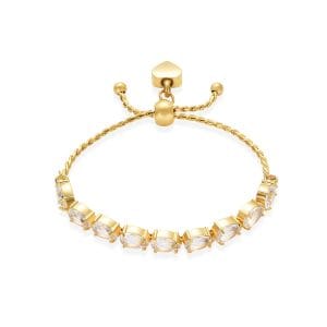 Bracelet funéraire - Goutte zircon or