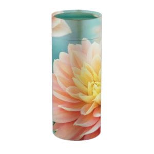 Urne funéraire écologique - Tube modèle 22 - Dahlia