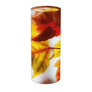 Urne funéraire écologique - Tube modèle 29 - Feuilles d'Automne