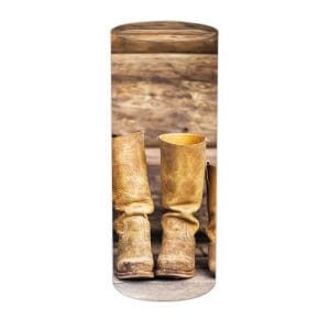Urne funéraire écologique - Tube modèle 30 - Bottes de Country