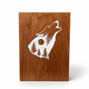 LIQUIDATION - Urne funéraire en bois – Origine – Brun